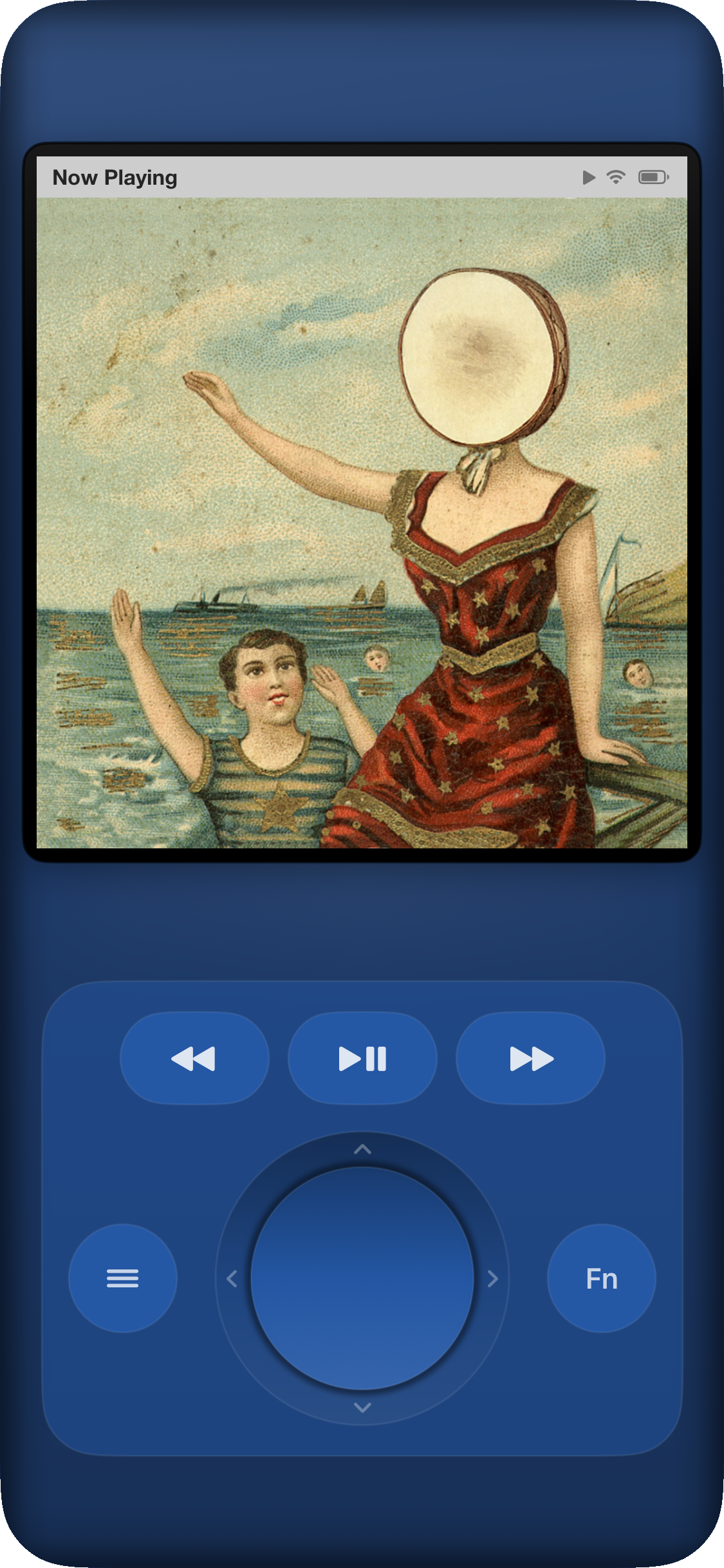 Jam-Pod for iPhone in Blue theme