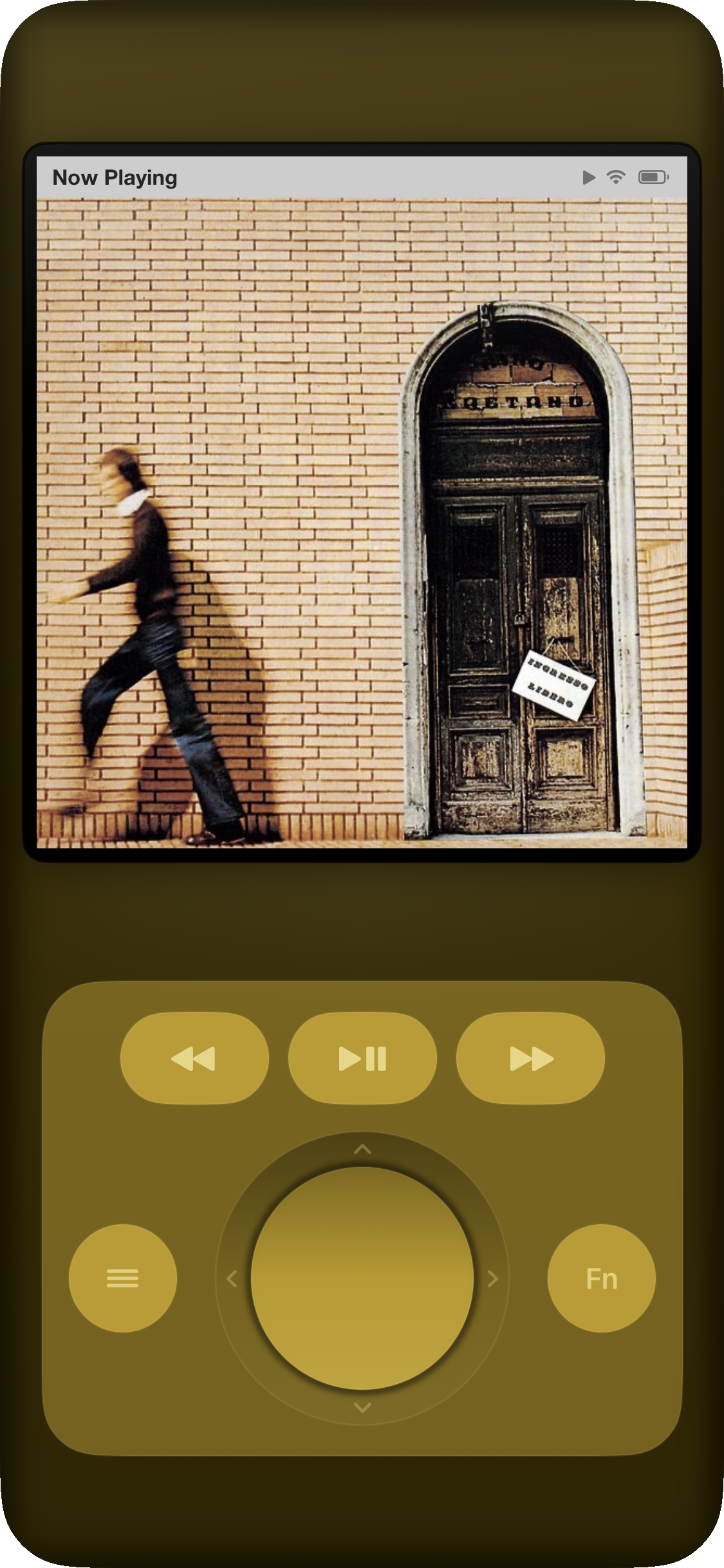 Jam-Pod for iPhone in Gold theme