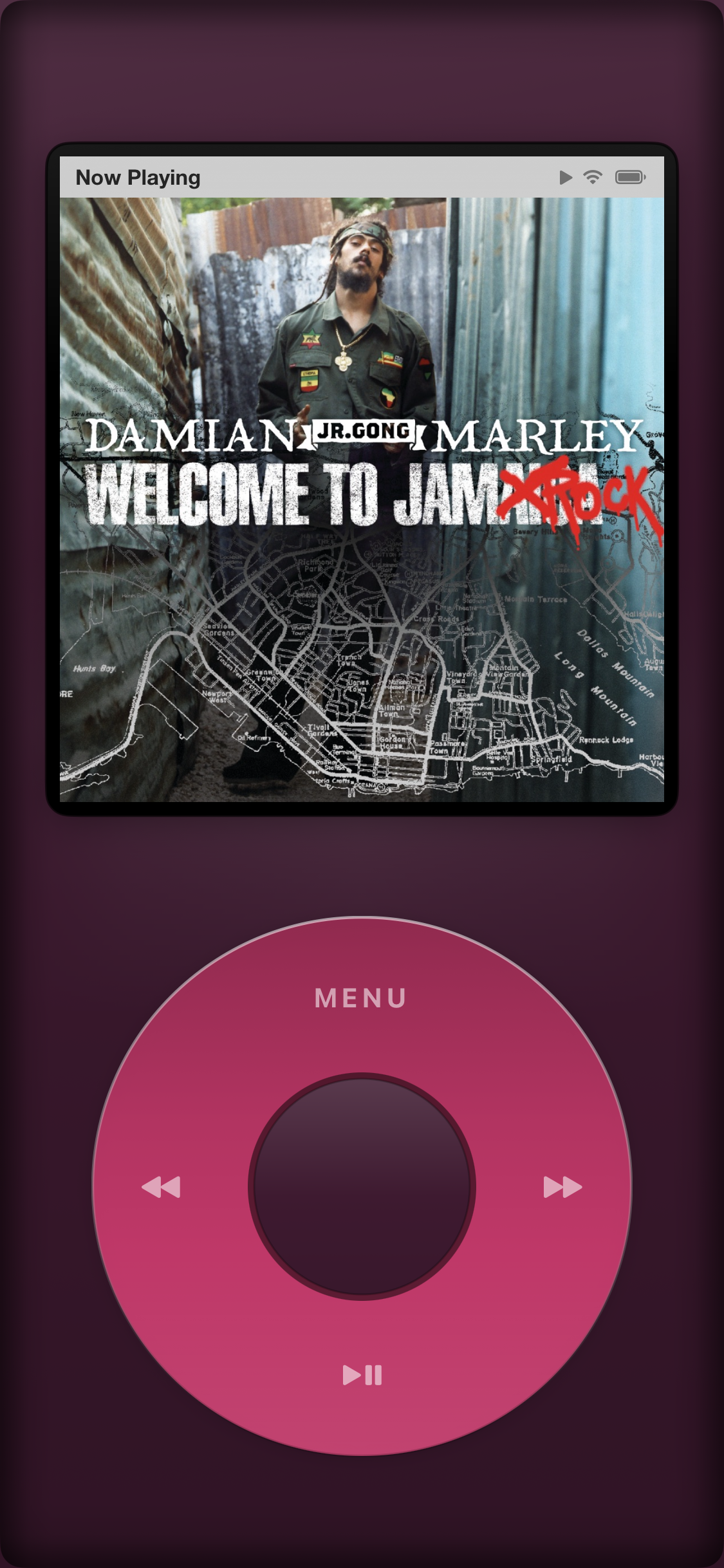 Jam-Pod in Pink theme
