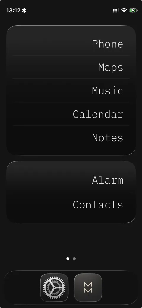 MIM home screen widgets